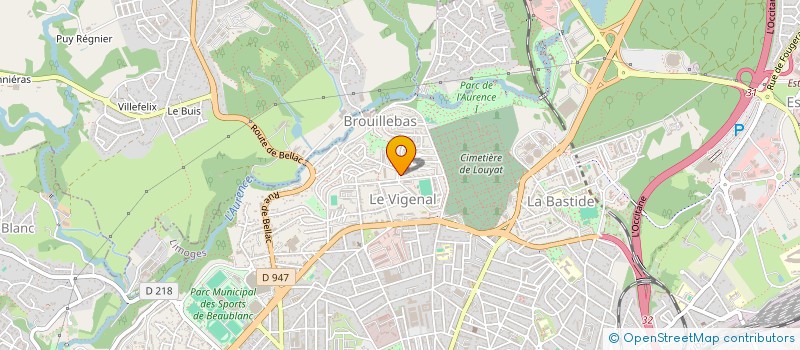 localisation de l'entreprise LIMOGES FRANCHE COMTE à LIMOGES