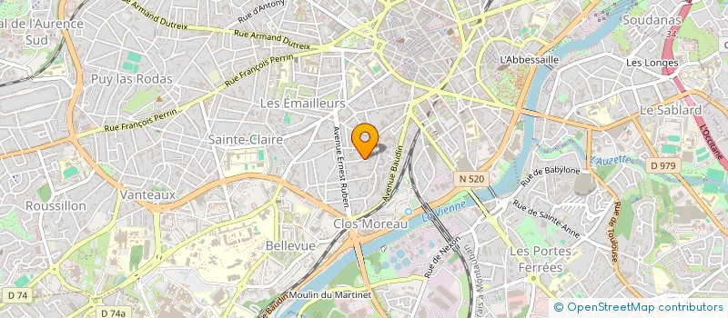 localisation de l'entreprise LIMOGES HARMONIE à LIMOGES