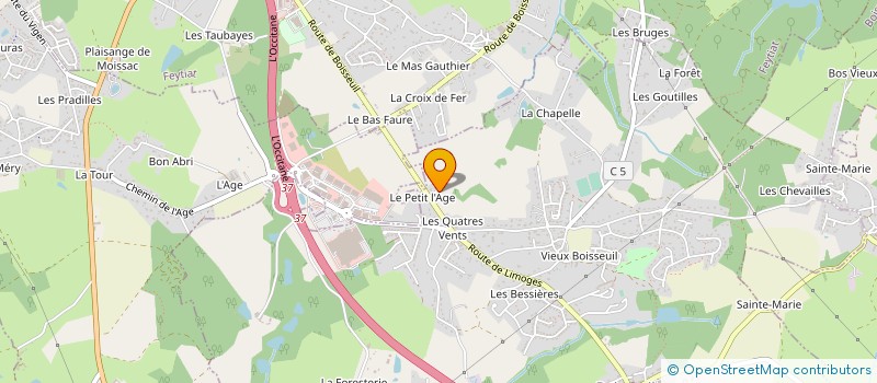 localisation de l'entreprise LIMOGES PRATIQUE à BOISSEUIL