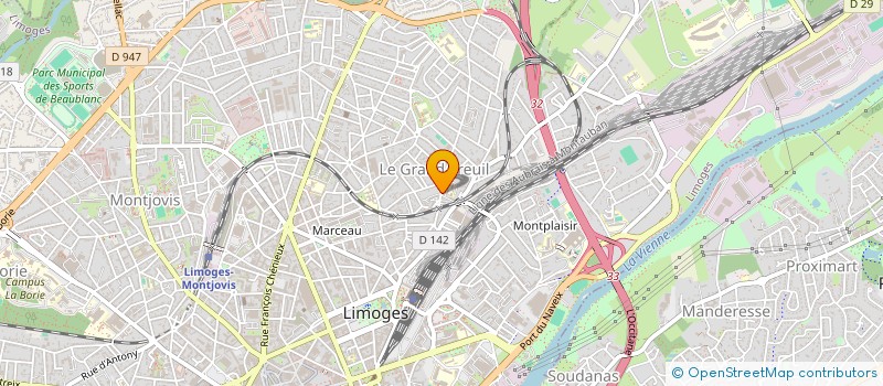 localisation de l'entreprise LIMOGES SAPHIR à LIMOGES