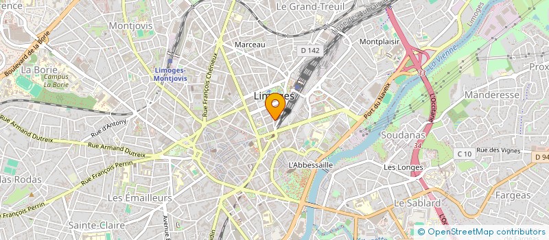 localisation de l'entreprise LIMOGES SOLDHOUSE à LIMOGES