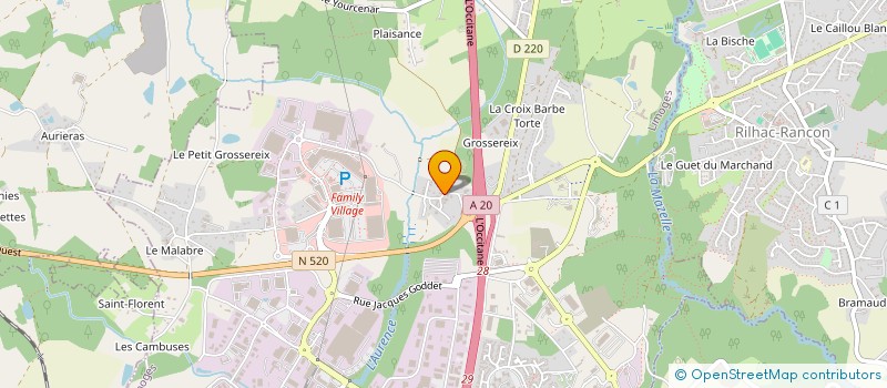 localisation de l'entreprise LIMOGES SPORTING CLUB CANIN à LIMOGES