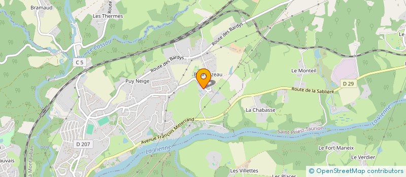 localisation de l'entreprise LIMOGES SQUAD DOWNHILL  LE PALAIS-SUR-VIENNE