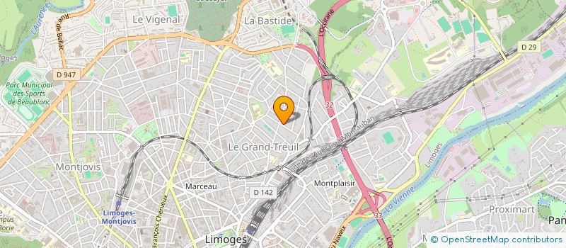 localisation de l'entreprise LIMOGES VERMEIL à LIMOGES