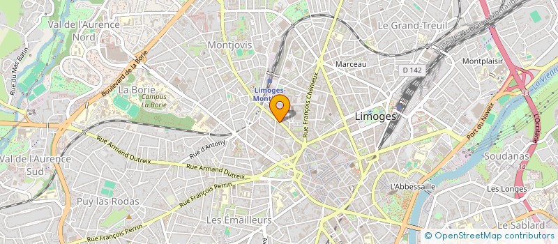 localisation de l'entreprise LIMOGESHOLINVEST à LIMOGES