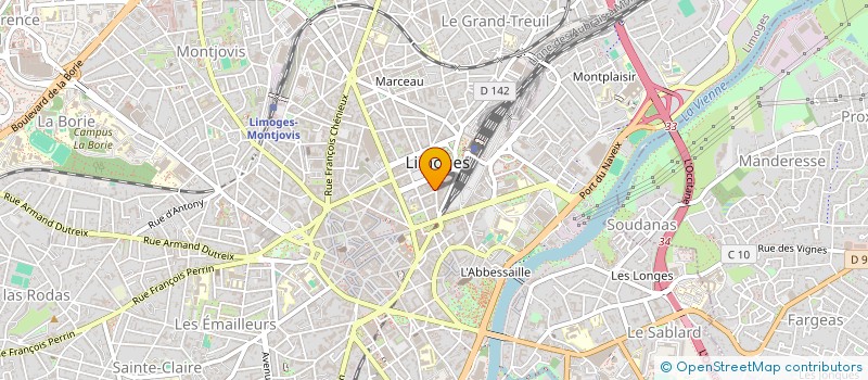 localisation de l'entreprise LIMOGESUD-ASSUR à LIMOGES