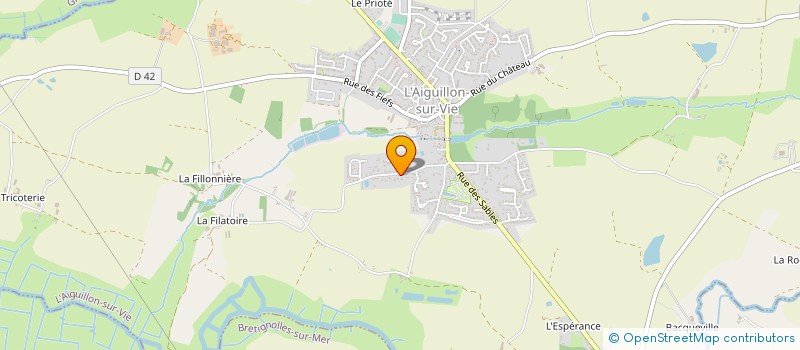 localisation de l'entreprise LIMOLIENA à L'AIGUILLON-SUR-VIE