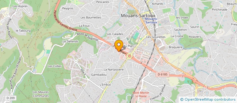 localisation de l'entreprise LIMON 974  MOUANS-SARTOUX