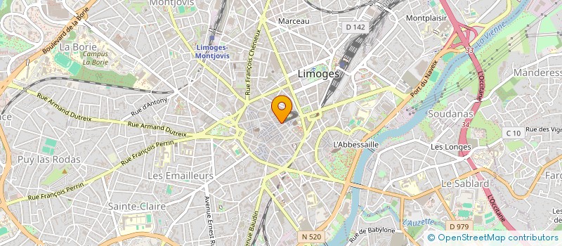 localisation de l'entreprise LIMOPTIC à LIMOGES