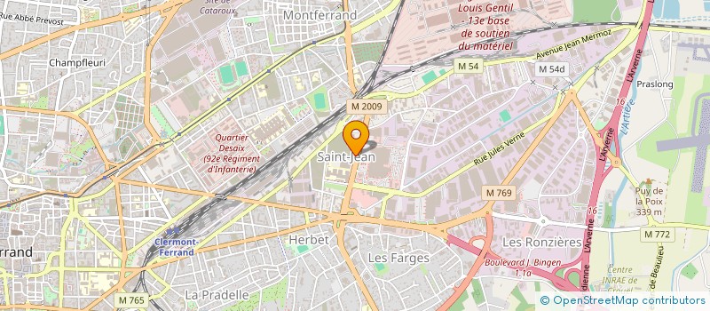 localisation de l'entreprise LIMOUJOUX AUVERGNE VIANDES ET SALAISONS à CLERMONT-FERRAND