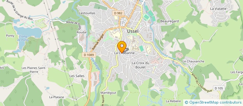 localisation de l'entreprise LIMOUJOUX USSEL à USSEL