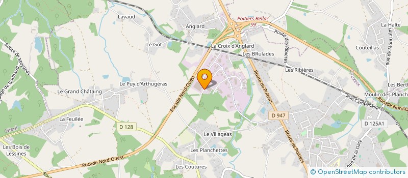 localisation de l'entreprise LIMOUSIN ADHESIFS à COUZEIX