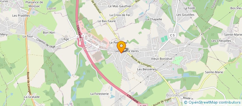 localisation de l'entreprise LIMOUSIN ARTS RENCONTRES TECHNIQUES à BOISSEUIL