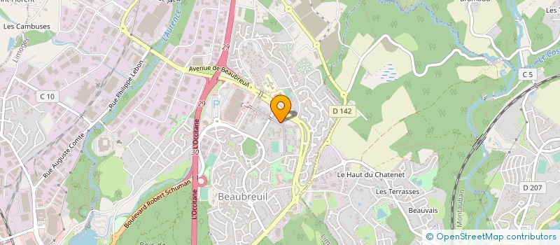 localisation de l'entreprise LIMOUSIN BOIS BATIMENT à LIMOGES
