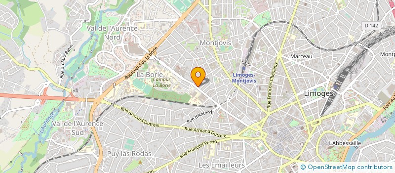 localisation de l'entreprise LIMOUSIN ENERGIE à LIMOGES