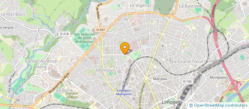 localisation de l'entreprise LIMOUSIN ENTREPRISES à LIMOGES