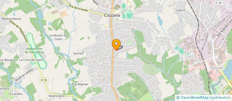 localisation de l'entreprise LIMOUSIN FILTRATION à COUZEIX