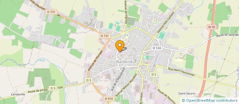 localisation de l'entreprise LIMOUSIN IMMO  BARBEZIEUX-SAINT-HILAIRE