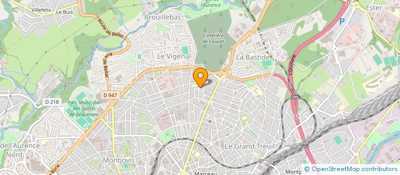 localisation de l'entreprise LIMOUSIN IMMOBILIER à LIMOGES