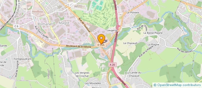 localisation de l'entreprise LIMOUSIN PISCINES à FEYTIAT