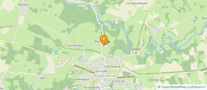 localisation de l'entreprise LIMOUSIN THERMO MECA à CHATEAUPONSAC