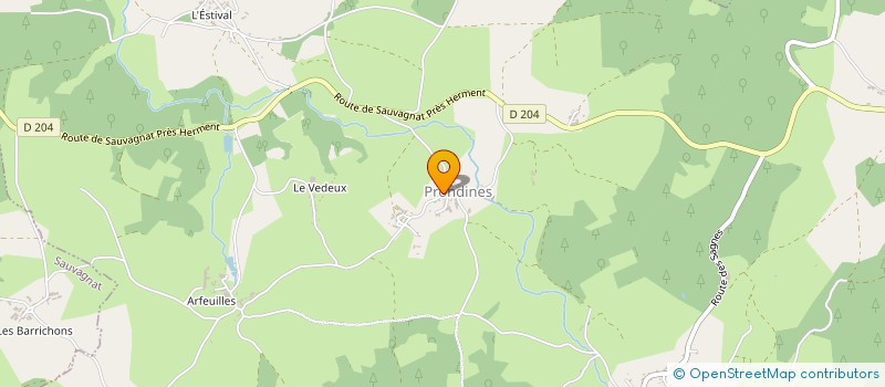 localisation de l'entreprise LIMOUSINE à LA COURTINE