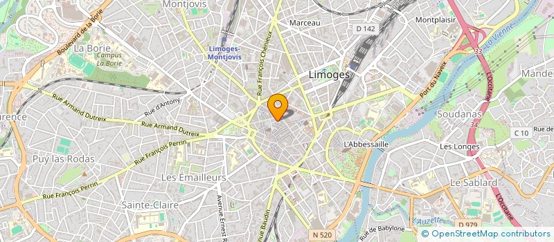 localisation de l'entreprise LIMOUSINE OBS INFO SOINS ALZHEIMER à LIMOGES
