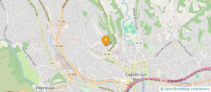 localisation de l'entreprise @LIMOUSINES à CAGNES-SUR-MER