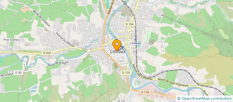 localisation de l'entreprise LIMOUX DIFFUSION PRESSE à LIMOUX