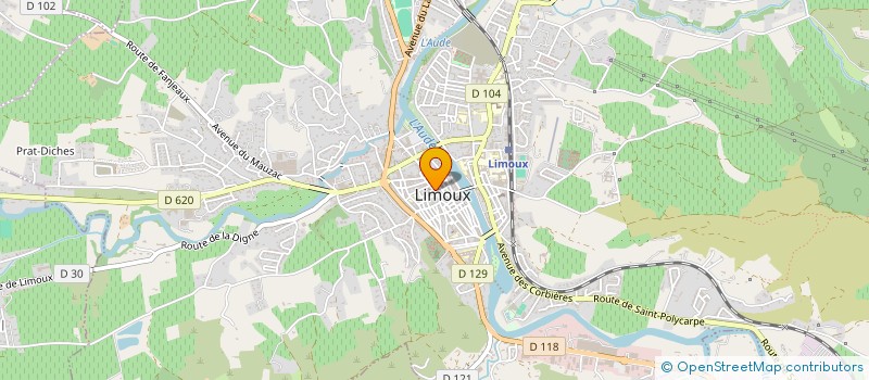 localisation de l'entreprise LIMOUX FLEURS  LIMOUX