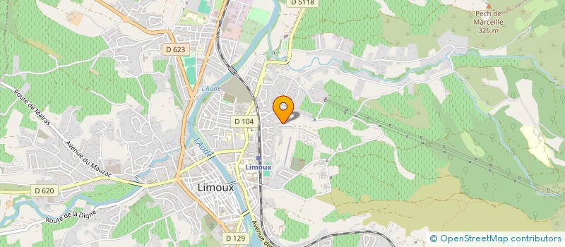 localisation de l'entreprise LIMOUX FUTSAL  LIMOUX