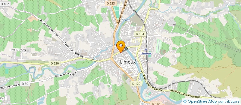 localisation de l'entreprise LIMOUX TRIATHLON CLUB à LIMOUX