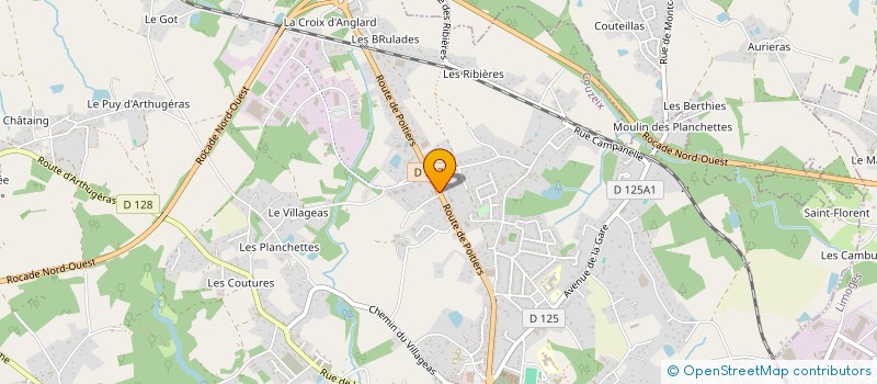 localisation de l'entreprise LIMOUZ'ENERGIES à COUZEIX