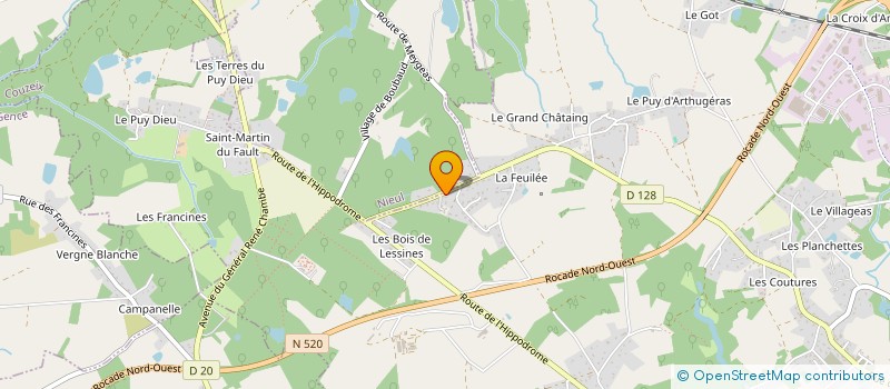 localisation de l'entreprise LIMOUZI 4L TEAM à COUZEIX