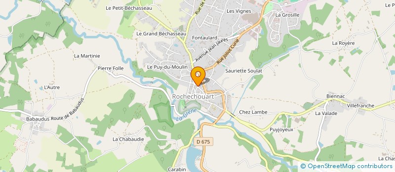 localisation de l'entreprise LIMOUZI CONDUITE  ROCHECHOUART