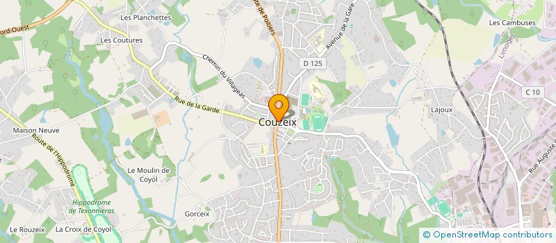 localisation de l'entreprise LIMOUZI FOLIE'S  COUZEIX