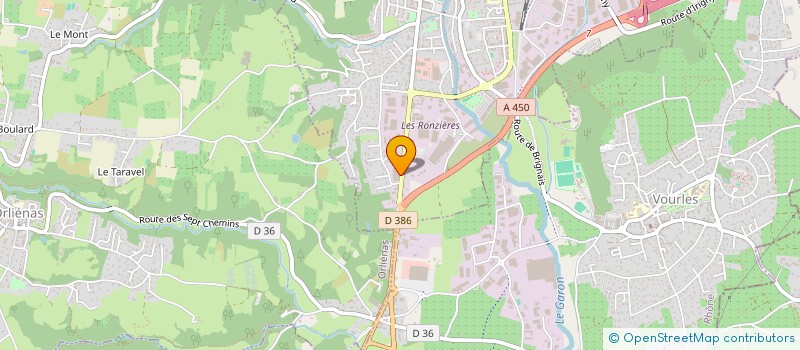 localisation de l'entreprise LIMOUZIN MARTINEZ PORZIO ET ASSOCIES  BRIGNAIS