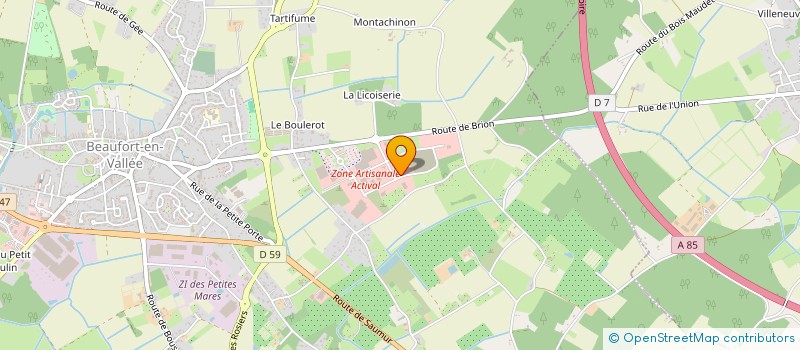 localisation de l'entreprise LIMPIO SERVICES  BEAUFORT-EN-ANJOU