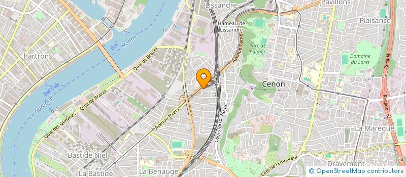 localisation de l'entreprise LIMTOUR AQUITAINE à CENON