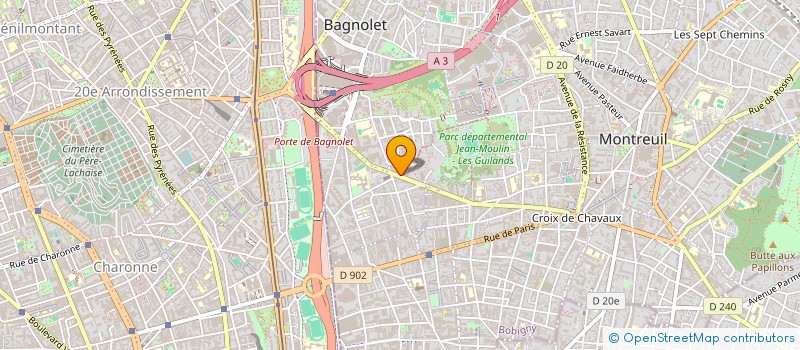 localisation de l'entreprise LIN à BAGNOLET