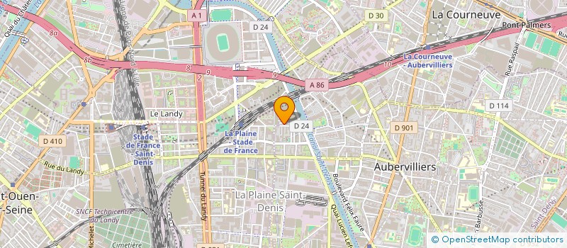 localisation de l'entreprise LIN  AUBERVILLIERS