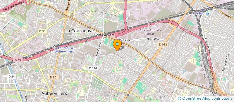 localisation de l'entreprise LIN à LA COURNEUVE