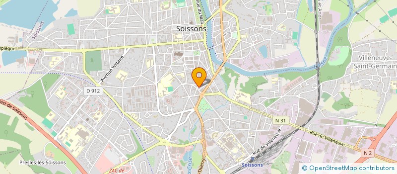 localisation de l'entreprise LIN à SOISSONS