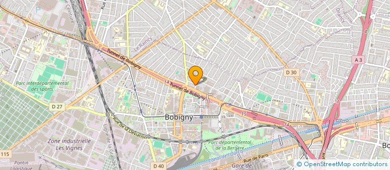 localisation de l'entreprise LIN 888  BOBIGNY