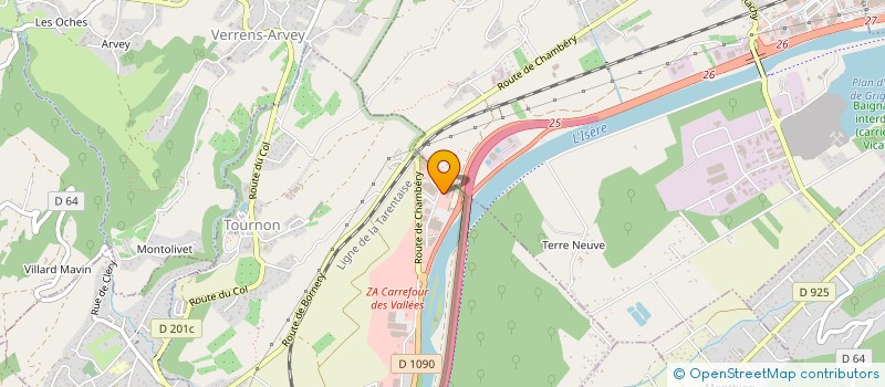 localisation de l'entreprise LIN-AUTO  TOURNON