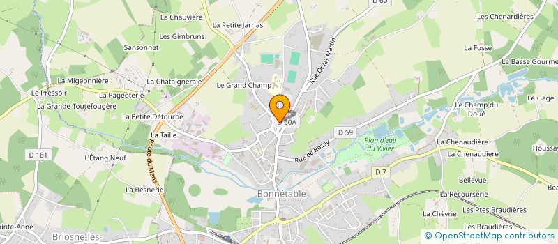 localisation de l'entreprise LIN'DOM  BONNETABLE