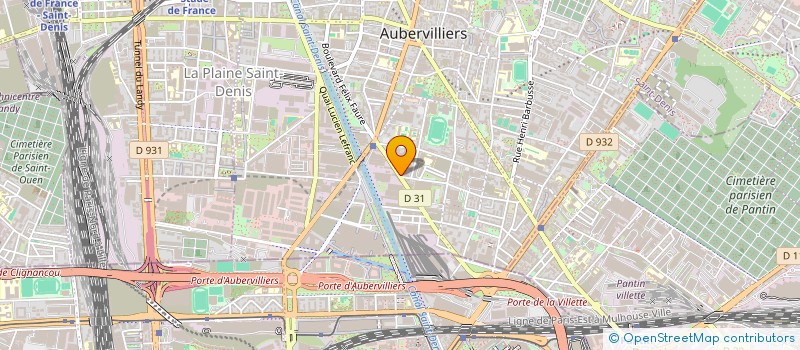 localisation de l'entreprise LIN ENSEIGNE à AUBERVILLIERS