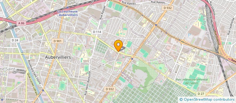 localisation de l'entreprise LIN FA à AUBERVILLIERS