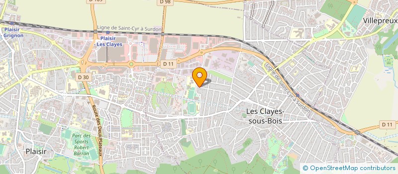 localisation de l'entreprise LIN HOLDING  LES CLAYES-SOUS-BOIS