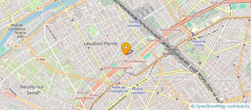 localisation de l'entreprise LIN'S INVEST à LEVALLOIS-PERRET